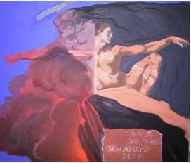P.Baratella, "Il mito della caverna" 2007 cm 130x160