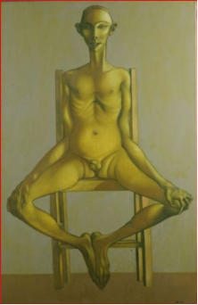 Daniel Bec, "Hubert", 1994, olio su tela 140x90