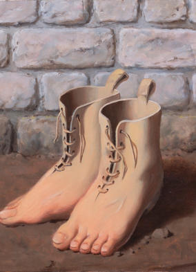 Marco Seveso, "Violenza 1", tempere e inchiostri su carta, 2003