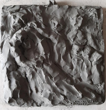 Achille Guzzardella, "La morte si porta via la gente", terracotta, novembre 2020