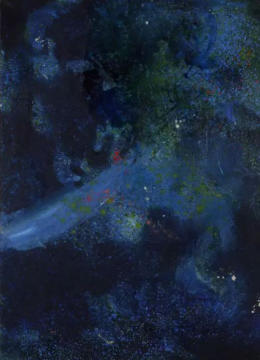 G.Mattio, "E come il vento...", 2010-2011, polimaterico su tela, cm 140x100