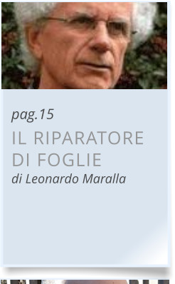pag.15 IL RIPARATORE DI FOGLIEdi Leonardo Maralla