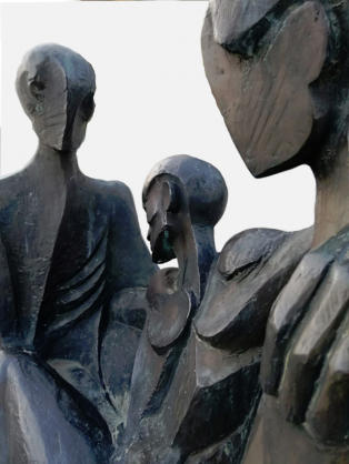 V.Basaglia, particolari del Monumento ai Minatori di Ribolla (GR)