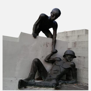 V.Basaglia, particolari del Monumento ai Minatori di Ribolla (GR)