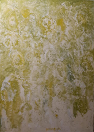 Achille Guzzardella, "I sopravissuti" , 65x90cm, olio su tela, 2022