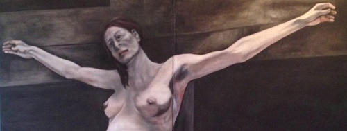  «Redemption» (olio su tela, 80x200 cm).