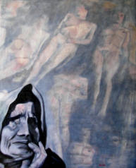 Massimo Bandi, "Fog", olio su tela, 80x100cm, 2022